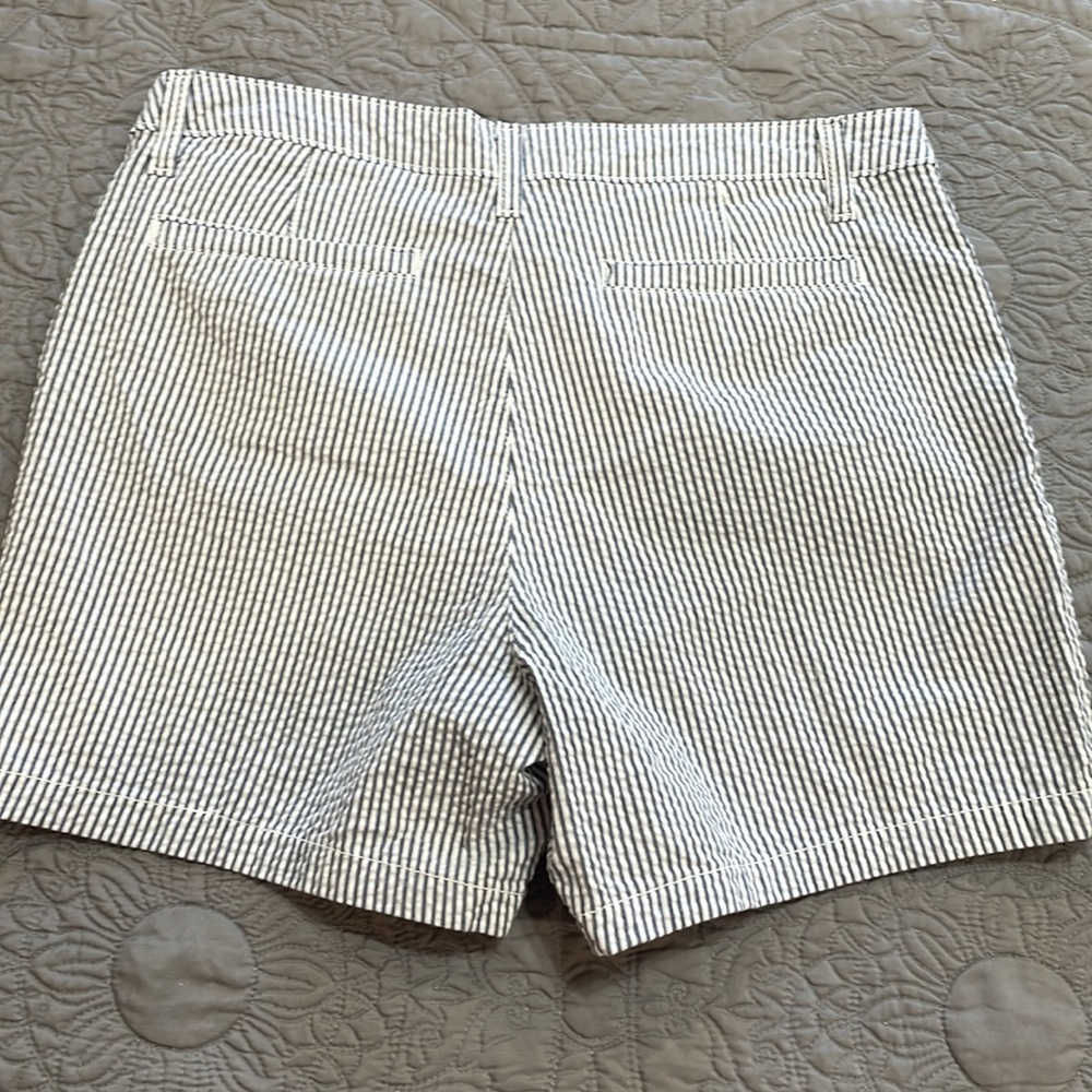 St. John's Bay Black and White Striped Women Shorts - Picture 5 of 10